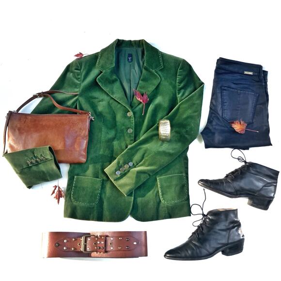 Heritage Studded Leather Belt in Tan by Linea Pelle | Vintage Y2K Fall Staple - Picture 2 of 13